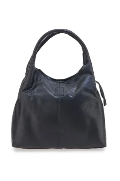 Donna BASILE Borsa nera in vera pelle con manici doppi CLASS BA3671TI
