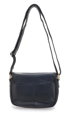 Donna BASILE Borsa nera in vera pelle con patta CLASS BA3542TI