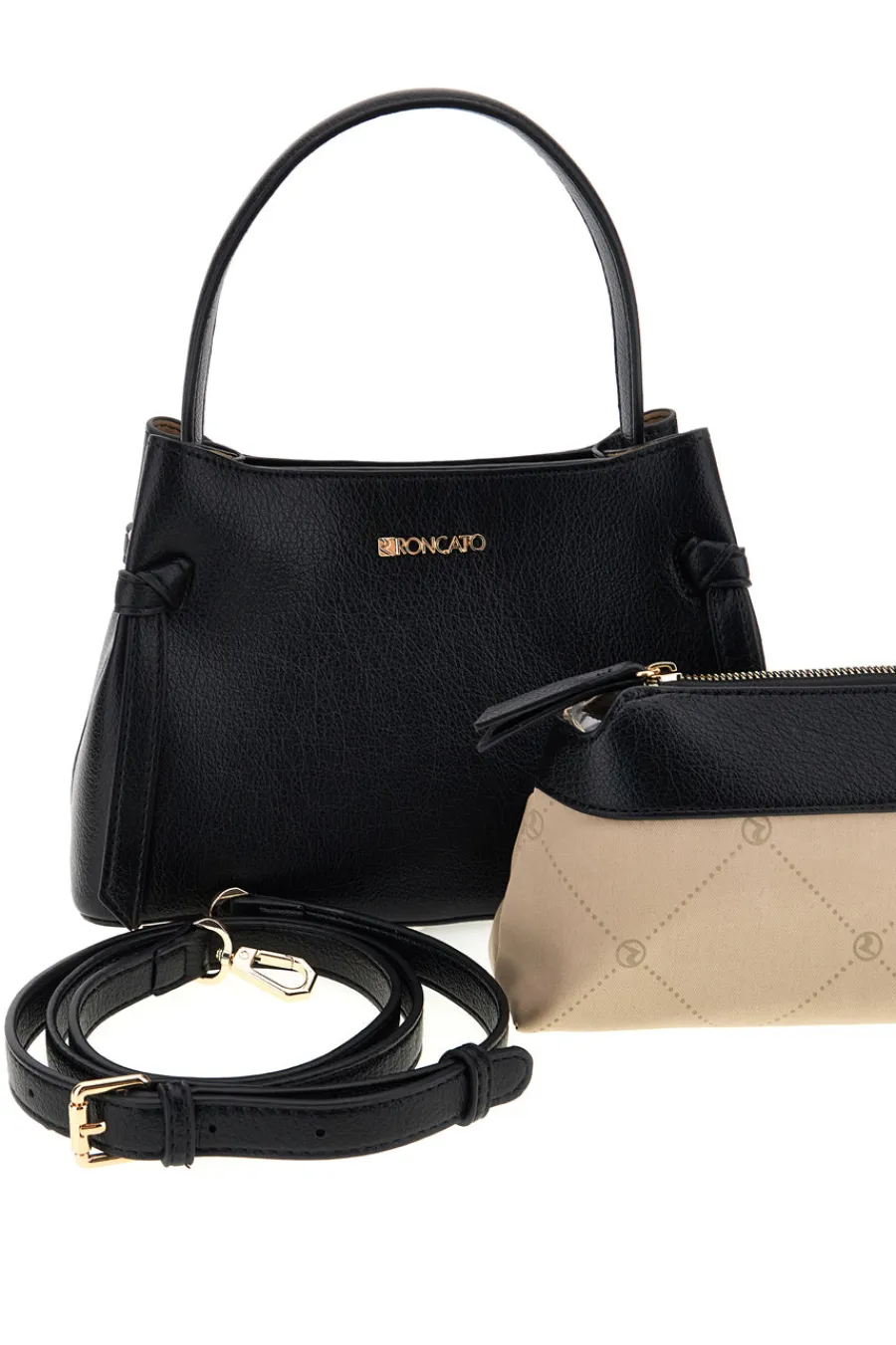 Donna RONCATO Borsa nero con tracolla removibile R5389