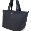 Donna TOMMY HILFIGER Borsa shopper nero in tessuto con manici logati Tommy Jeans Daily Tote