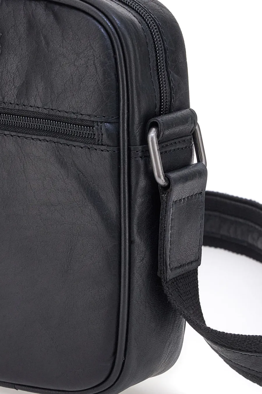 Uomo CLASS Borsello a tracolla compatto con zip frontale Black Shoot BS2355/T