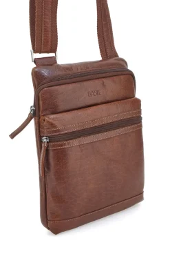 Uomo BASILE Borsello 2660 Marrone Vera Pelle