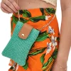 Uomo LWB Borsello in Rafia Verde Porta Smartphone 006