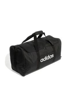 Donna ADIDAS Borsone nero capiente con tracolla regolabile LINEAR DUFFEL L