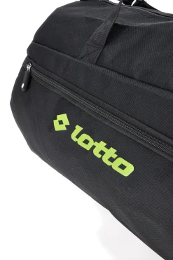 Donna LOTTO Borsone nero con inserti verdi LTT427