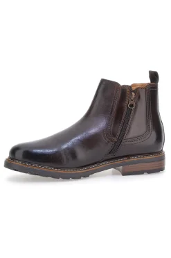 Uomo ANDREA BRUNI e Chelsea-Boots mit Reißverschluss und elastischen Einsätzen, LK02