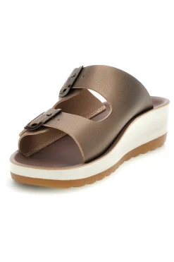 Donna FLY FLOT Brauner Hausschuh mit anatomischem Fußbett 90420G64ZZ