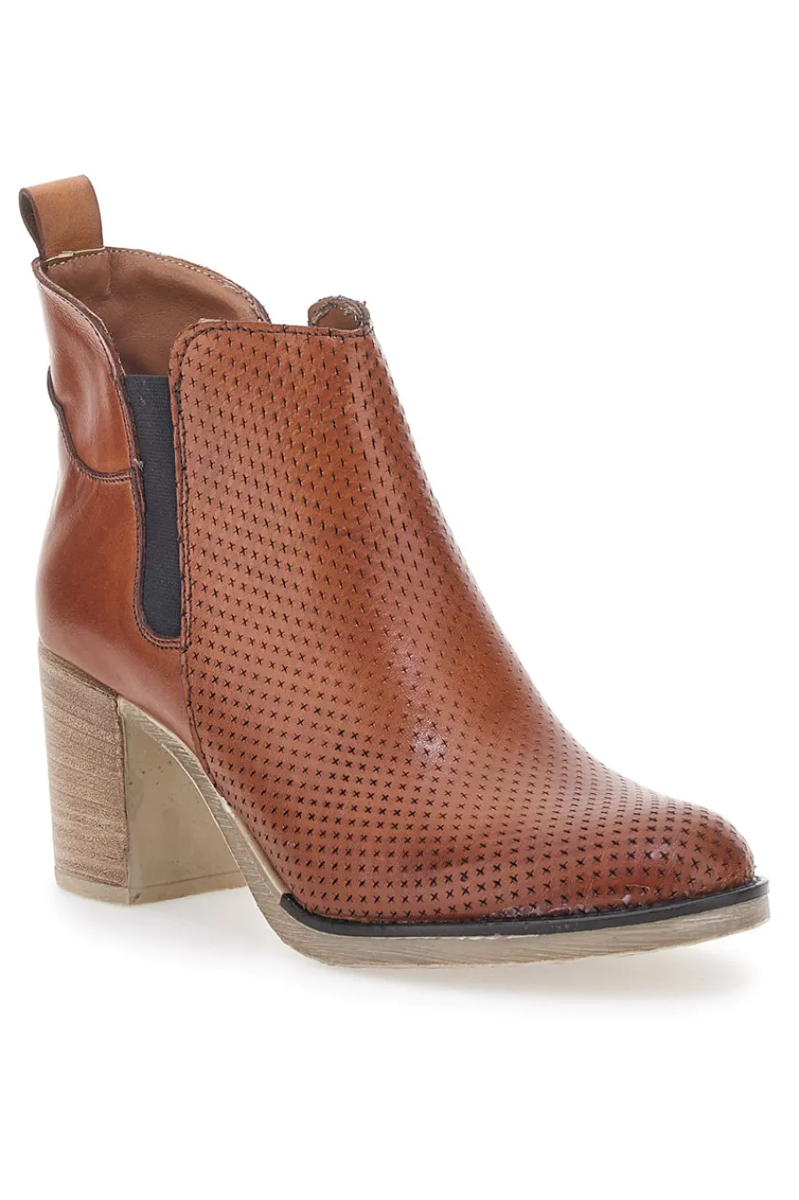 MON DIEU Braune Stiefeletten mit Absatz 301 Sale