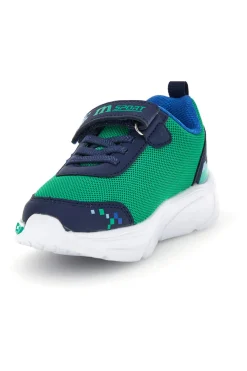 MKIDS Calzature blu e verdi con luci e strappo M kids MJ6040