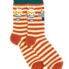 CRAZY SOCKS Calzini Mid Calf Arancio Natalizi 008