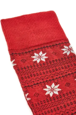 CRAZY SOCKS Calzini Rossi Al Ginocchio Taglia Unica 011