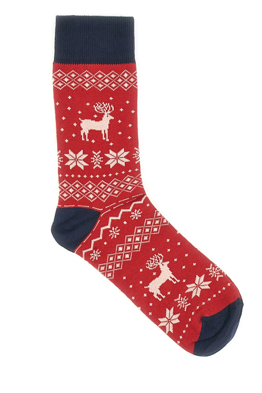 CRAZY SOCKS Calzini Rossi e Blu Natalizi Taglia Unica 017