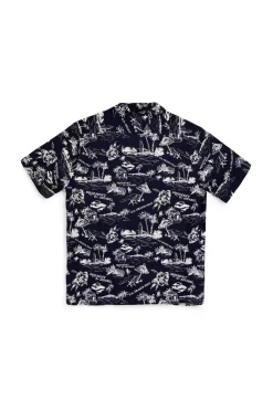 Uomo U.S.GRAND POLO Caicia Bu navy fantasia in viscosa US61450