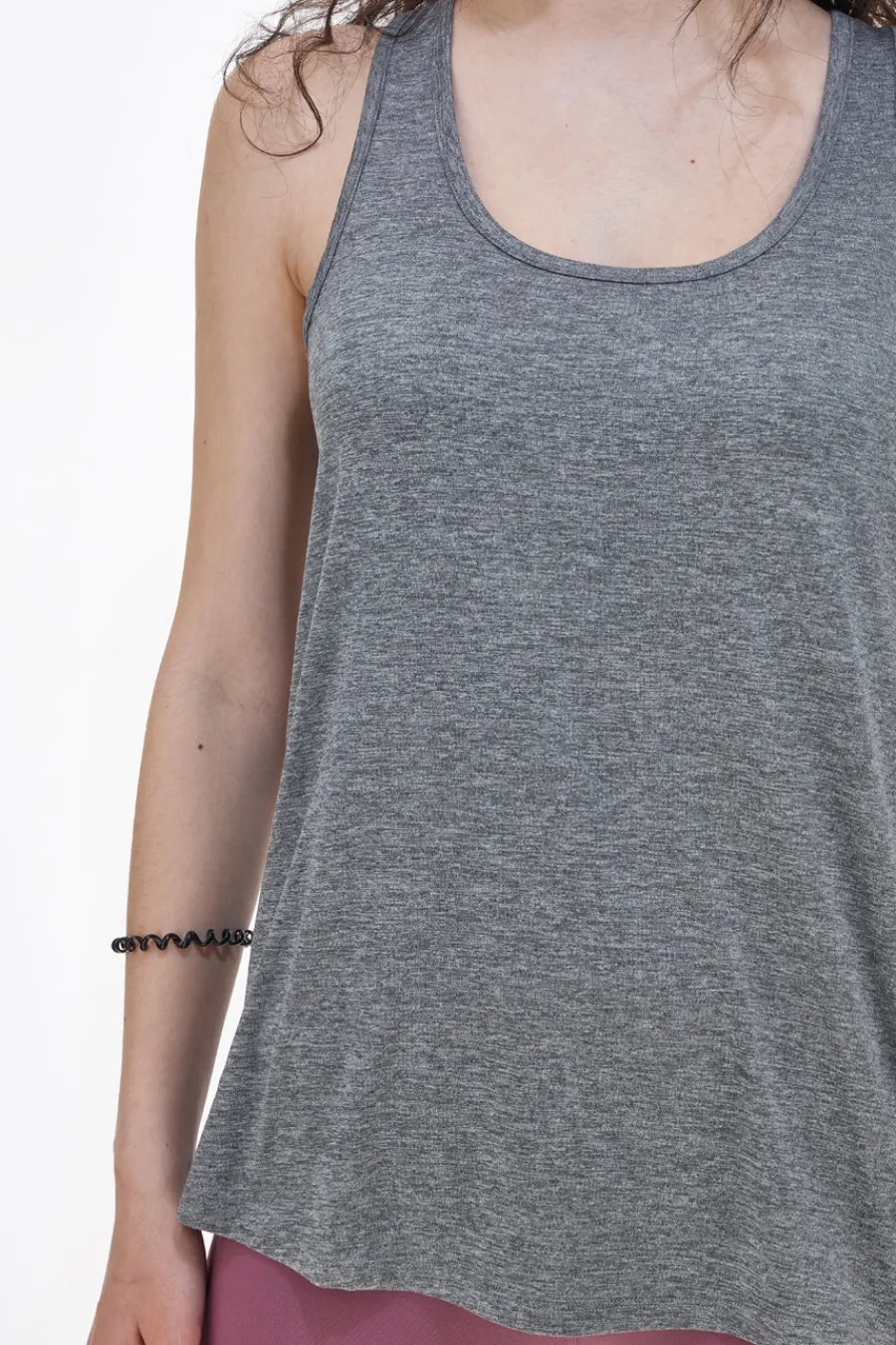 Donna SKECHERS Canottiera Godri wift Tunic Tank Grigia