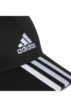 ADIDAS Cappellino Nero con Frontino Curvo Baseball 3S Cap