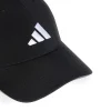 ADIDAS Cappellino nero con visiera curva e logo JN 6589