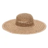 SELUN BEACH Cappello Beige Intrecciato a Tesa Larga SUI 261002/A