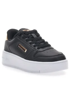 CHAMPION Rebound Plat Metal Black Flatform-Sneaker SCHWARZ, GOLD