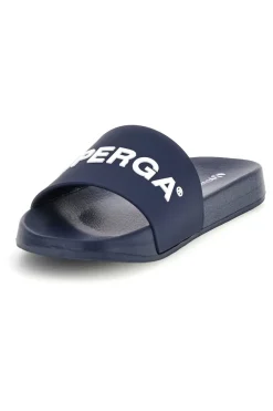 Uomo SUPERGA Ciabatta blu con logo S24U3