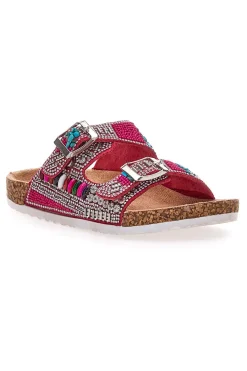 PITT KIDS Ciabatta colorata a doppia fascia 14404