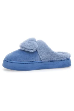 COVERI WORLD Ciabatte azzurre in peluche con fiocco 25839 Online