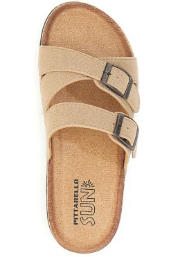 PITTARELLO SUN Ciabatte con doppia fascia regolabile BL208417 BEIGE Outlet