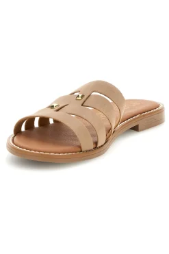 PLOCADI Ciabatte con fasce sagomate MAT0 BEIGE Online