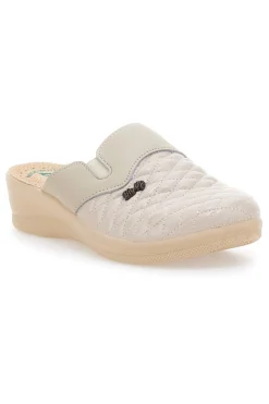 BIO UP Ciabatte Beige con Punta Chiusa Made in Italy 6204