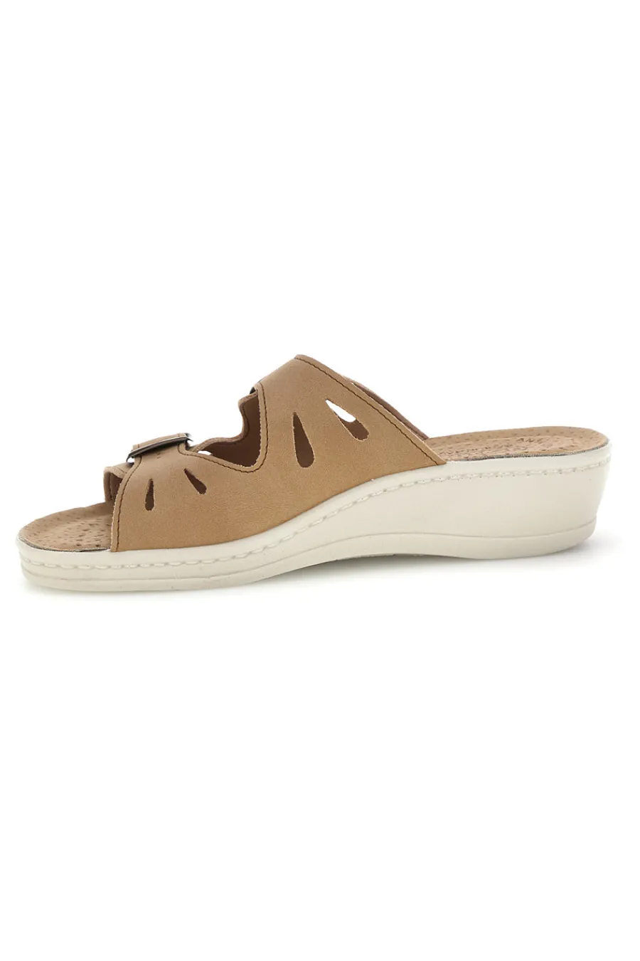 FLY FLOT Ciabatte con sottopiede in vera pelle e plantare anatomico 90160008CE BEIGE New