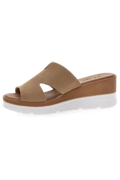 PLOCADI Ciabatte con Zeppa A Contrasto Bianca 11071242 BEIGE Sale