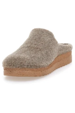Donna PLOCADI Ciabatte beige in feltro con suola ergonomica 11902LO