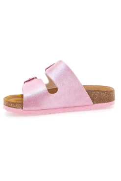 PITTARELLO BIO Ciabatte bianche con dettagli rosa 7A206SR