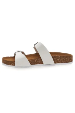 PITTARELLO TIERRA Ciabatte Bianche con Doppia Fibbia Stretta 335A006SR Discount