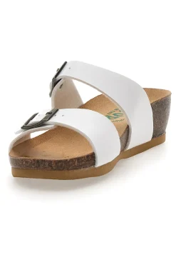 BIO UP Ciabatte Bianche con Fibbia 22713 BIANCO New