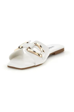 THE FIRST CHIC Ciabatte bianche con morsetto PRE5413 BIANCO Best
