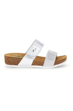 PITTARELLO ECO Ciabatte bianche con sottopiede in pelle 293A480PR Discount