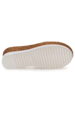 PITTARELLO Ciabatte Bianchi con Fascia in Pelle Made in Italy 233170428 BIANCO Hot