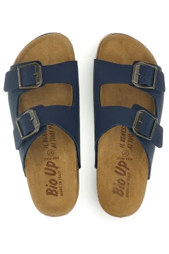 BIO UP Ciabatte blu con doppia fibbia 201 BLUE Outlet