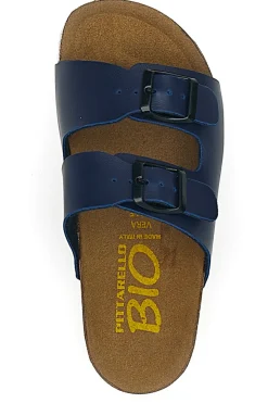 PITTARELLO BIO Ciabatte blu con doppia fibbia regolabile 257A206SR