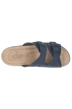 FLY FLOT Ciabatte blu con sottopiede in vera pelle antiscivolo 90160008CE BLUE