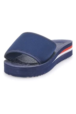 Uomo SUPERGA Ciabatte blu navy fascia logo S24E701