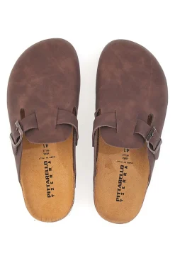 Uomo PITTARELLO TIERRA Ciabatte Chiuse con Sottopiede in Pelle Made in Italy 335A013PR