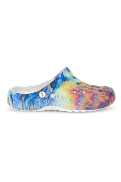 Uomo WOZ Ciabatte clog multicolore con stampa 3