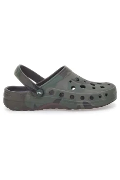 Uomo WOZ Ciabatte Clog verde militare comode e leggere da uomo 3