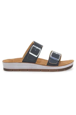 INBLU Ciabatte con Doppia Fascia CP Nere NERO Online