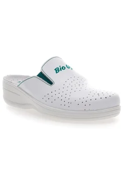 BIO UP Ciabatte da Lavoro Bianche in Pelle 329 Discount