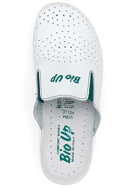 BIO UP Ciabatte da Lavoro Bianche in Pelle 329 Discount