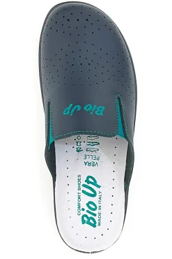 BIO UP Ciabatte da Lavoro Blu in Pelle 329 BLUE Sale