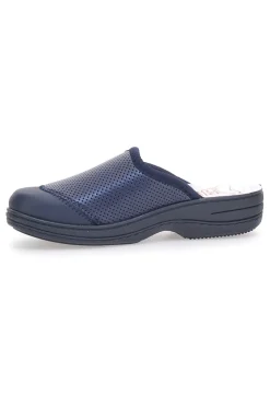 MRS CHEF Ciabatte Da Lavoro Blu Vera Pelle 553 BLUE Best
