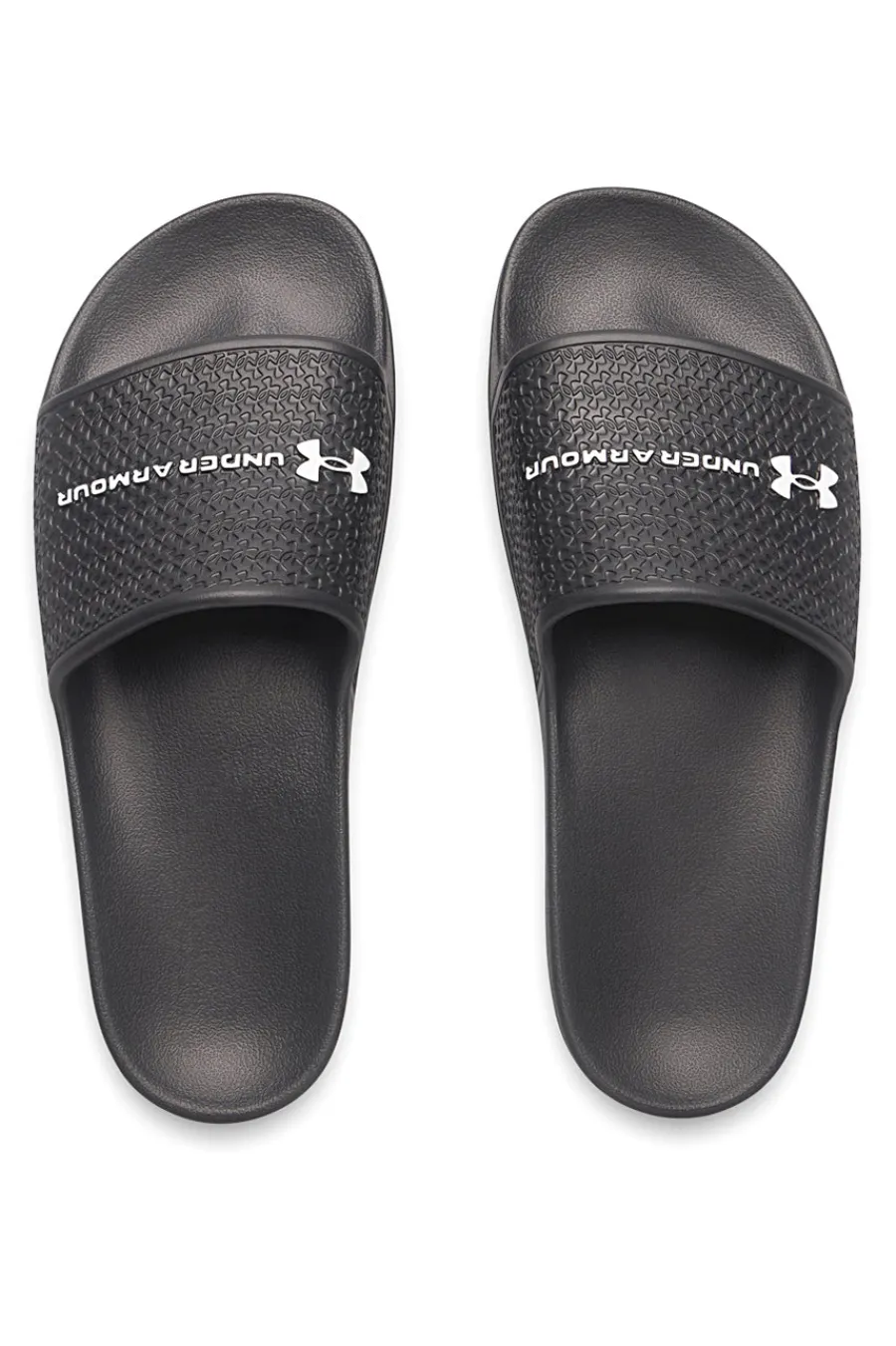 Uomo UNDER ARMOUR Ciabatte da piscina nere con fascia logata 6007528 001